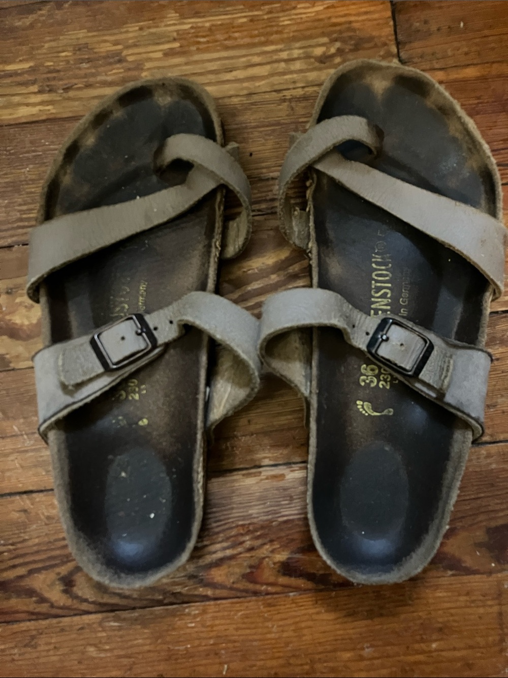 Cross Toe Strap Birkenstocks